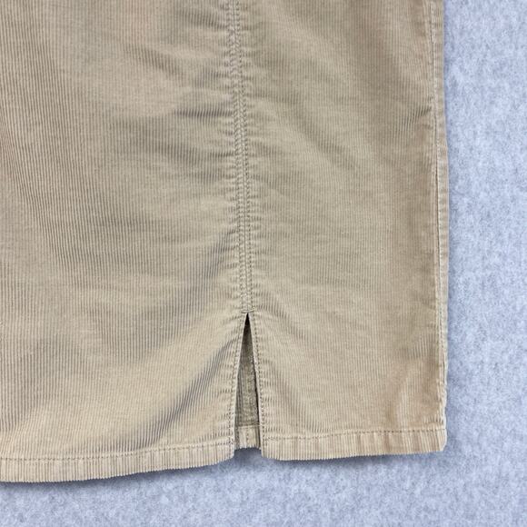 Eddie Bauer Corduroy Skirt Womens 14 Short Minimalist School Girl Light Academia - Picture 4 of 8
